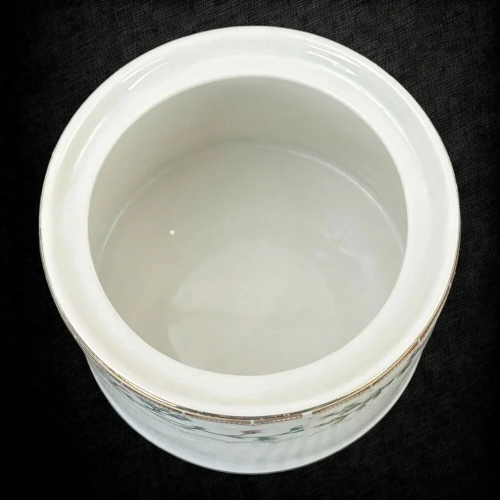 Farberware Wellesley 486 Sugar Bowl with Lid‎ & Creamer Set Fine China Vintage